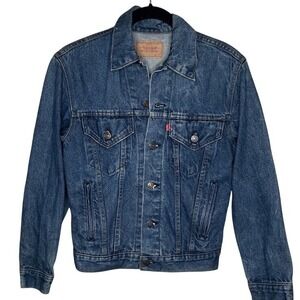 Vintage Levi's Denim Trucker Jean Jacket Size 34 Style 70506-0216 Medium Wash
